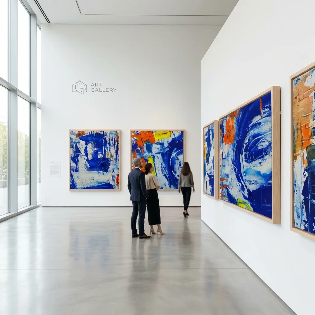 Exhibición de la Serie Mareas de lo Invisible - Arte Abstracto por G. M. Lianes